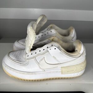 Nike Air Force 1 Shadow Women Size 6 White CI0919-100 Low Top Sneakers